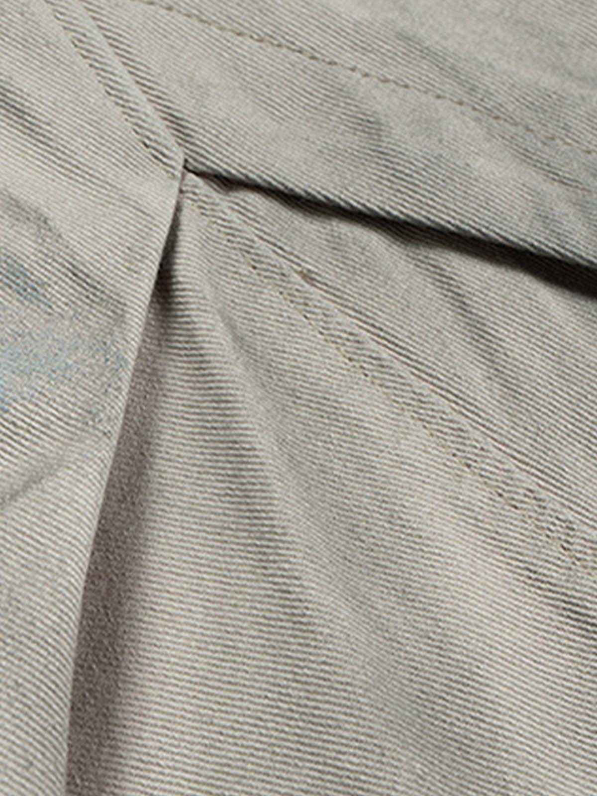 Retro Dirty Dye Baggy Pants - 2468