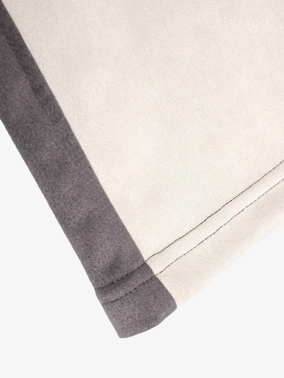 Deconstructed Contrast Color Stitching Printed T-shirt