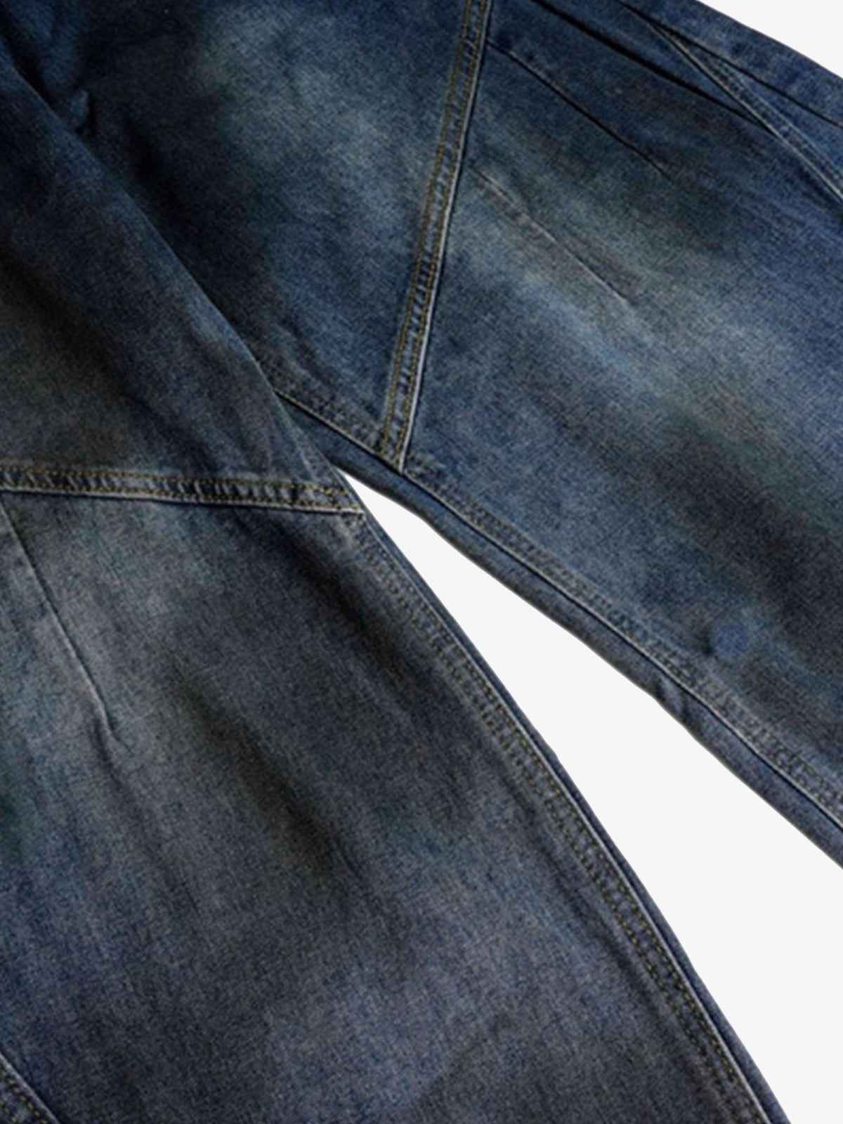 Dirty Dye Baggy Barrel Jeans