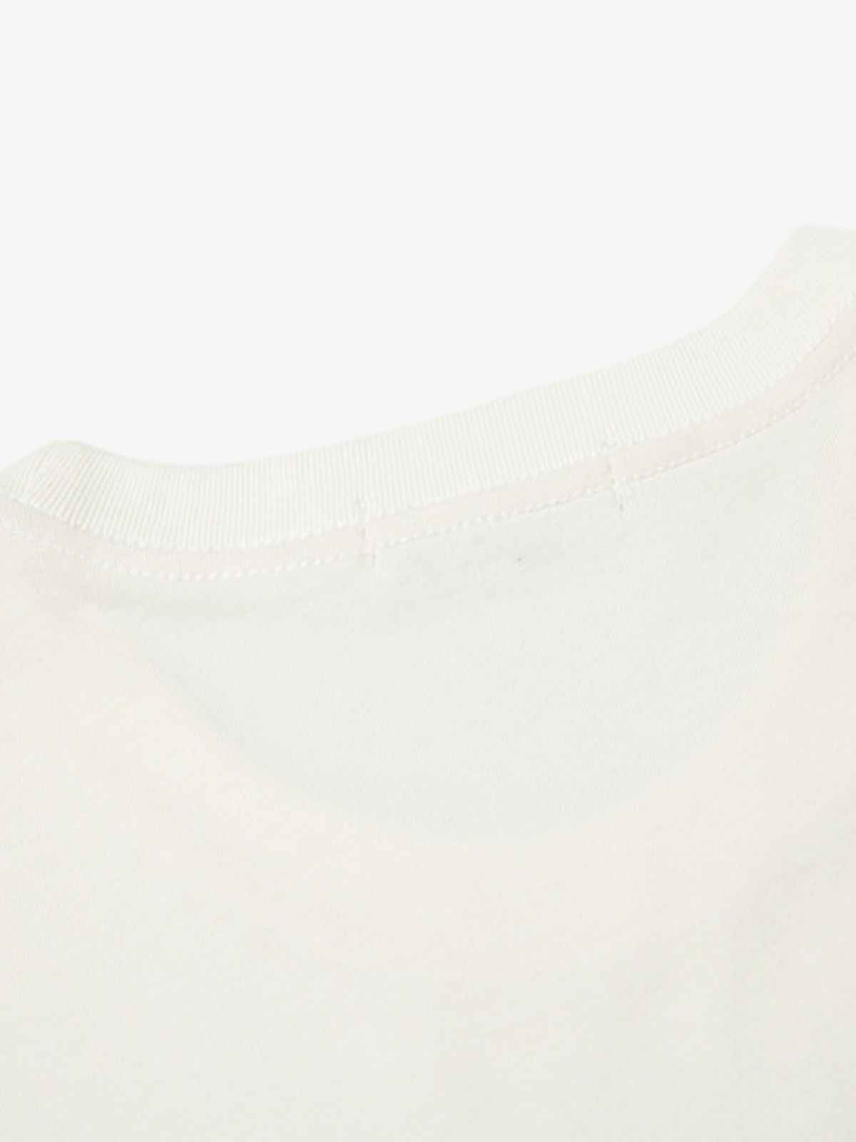 Front view of model wearing unisex oversized t-shirt with pixel art cartoon character