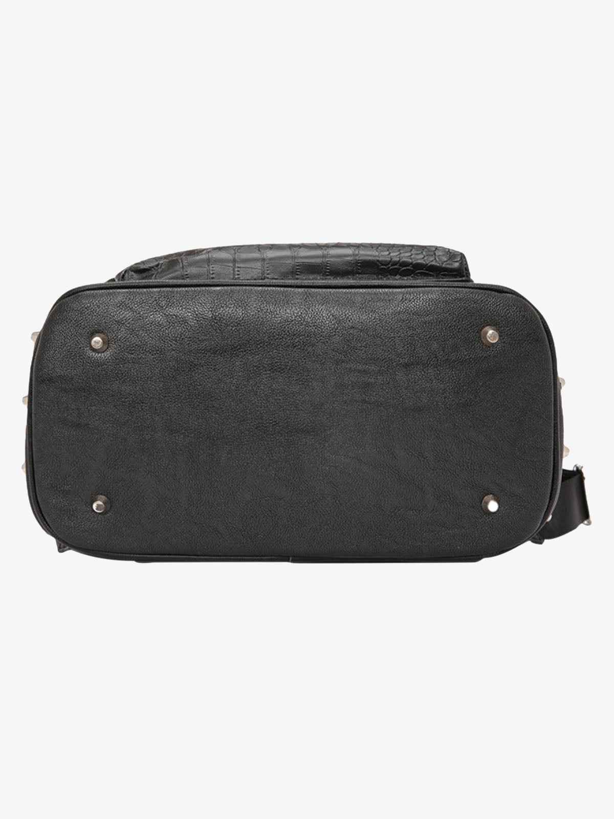 Rivet Crocodile-Print Backpack - 2464