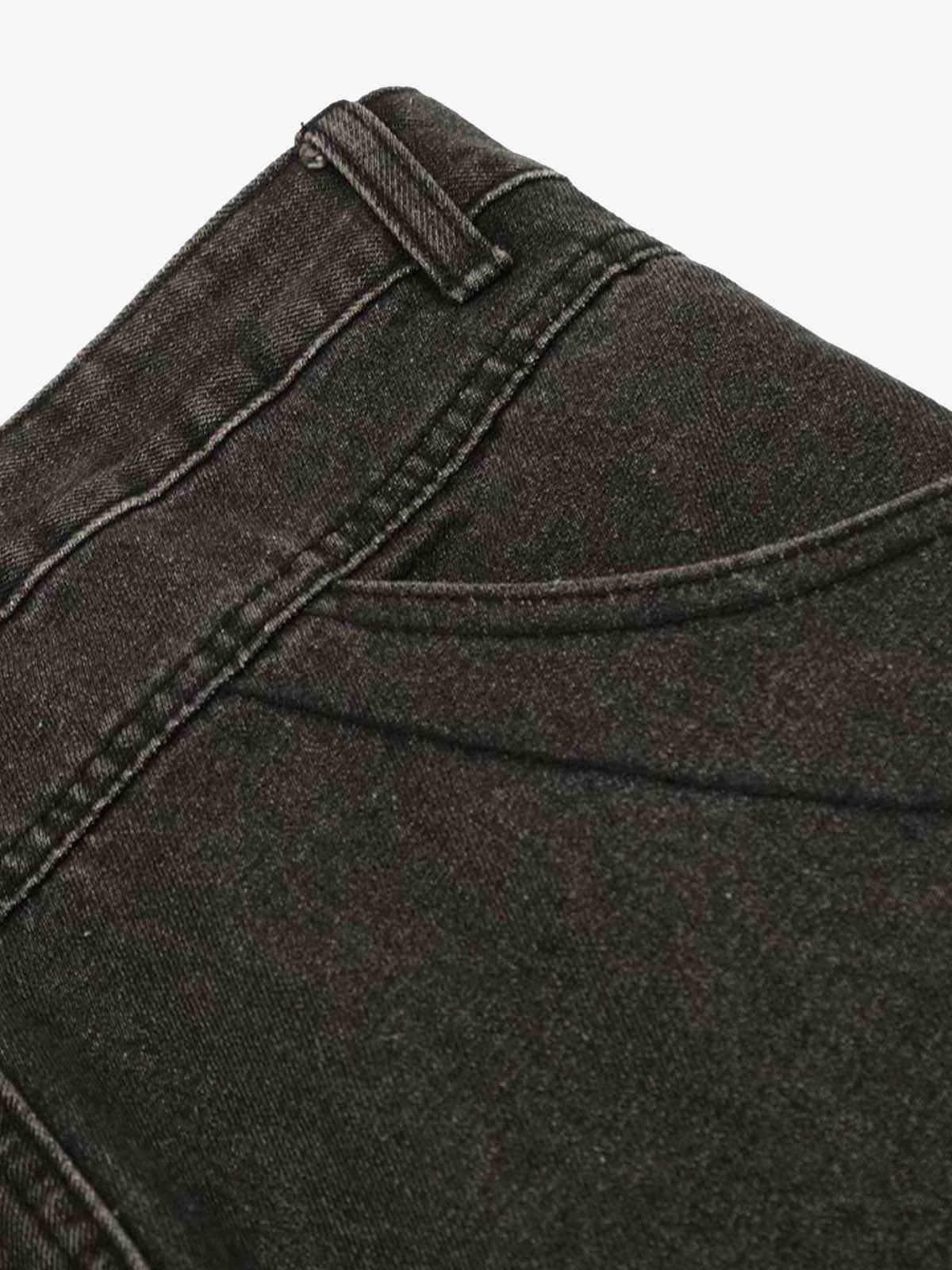 Washed Multi-Pocket Bootcut Jeans