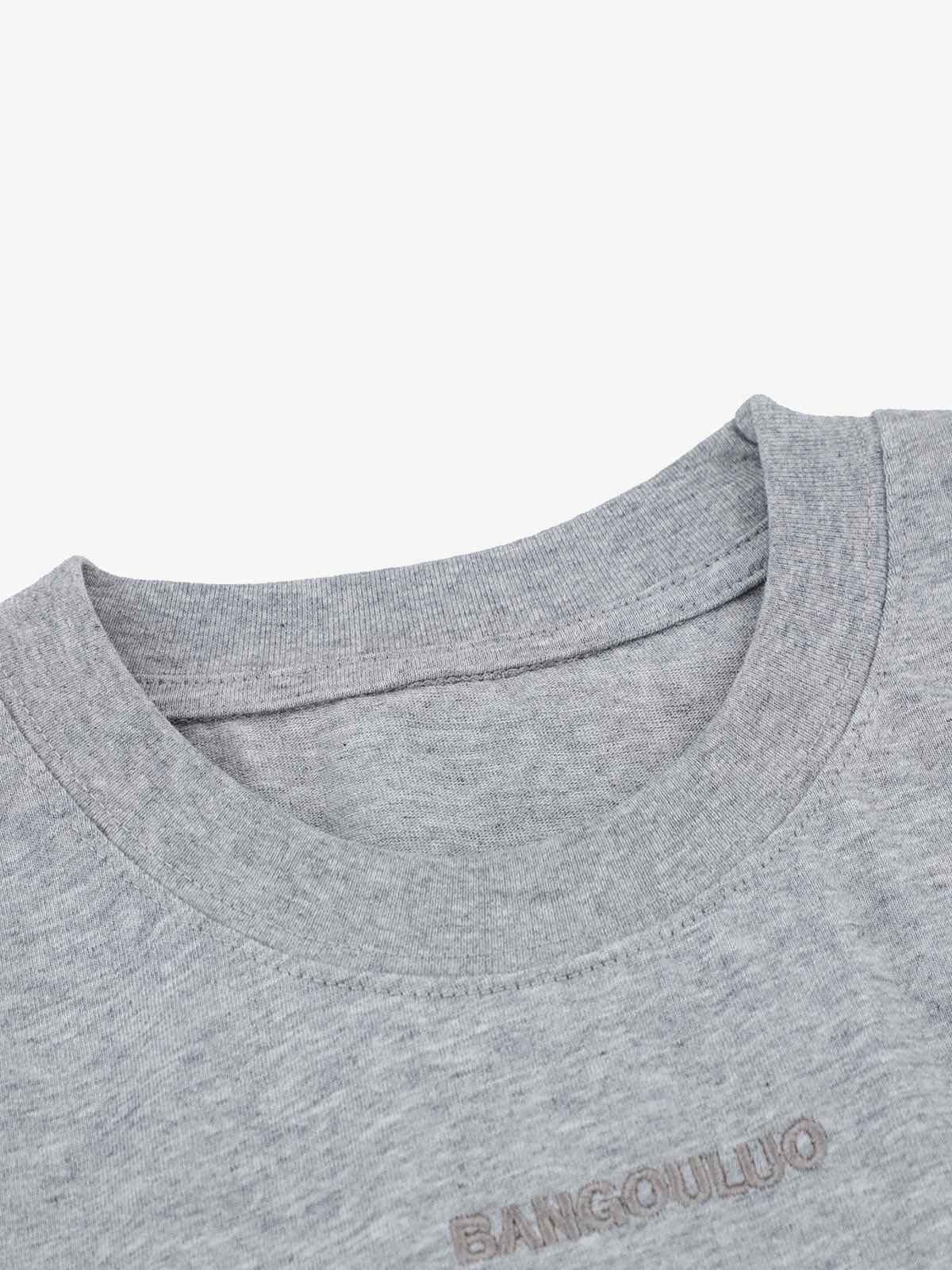 Retro Quilted Design T-shirt