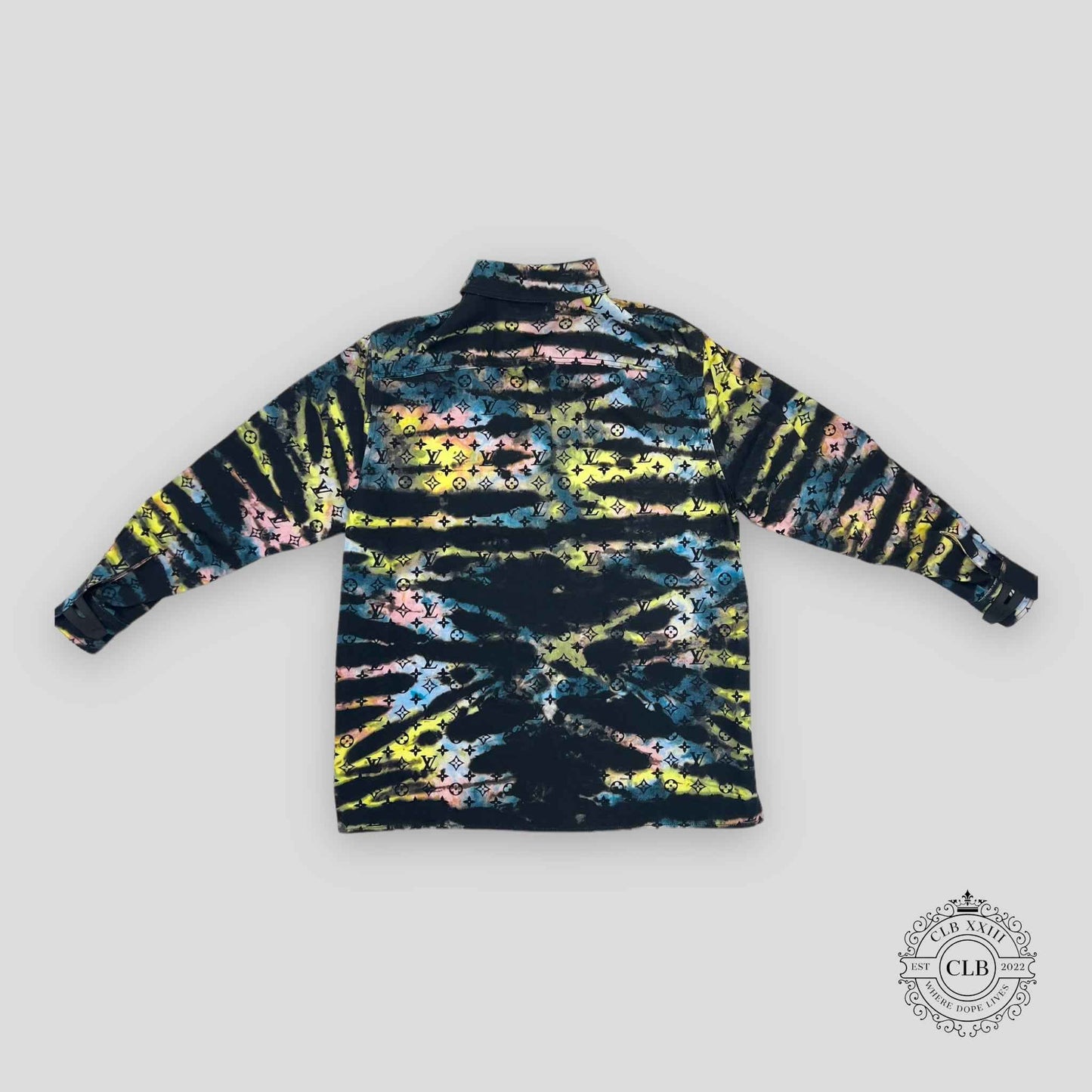 Louis Vuitton Tie-Dye Monogram Denim Overshirt