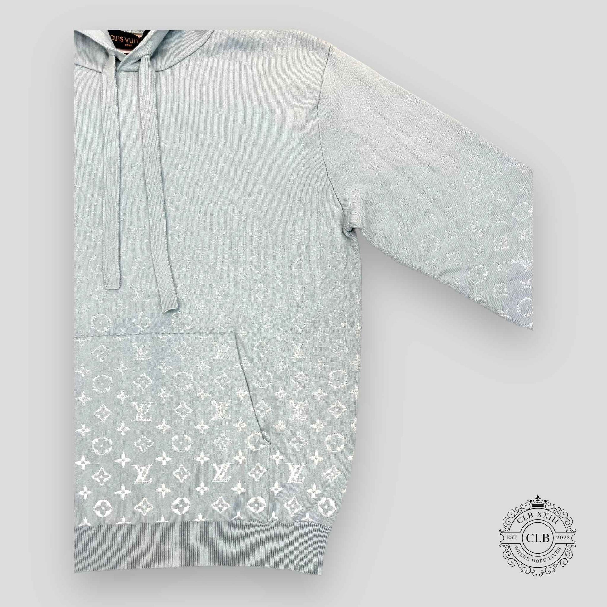 Louis Vuitton Gradient Knit Hoodie in Blue