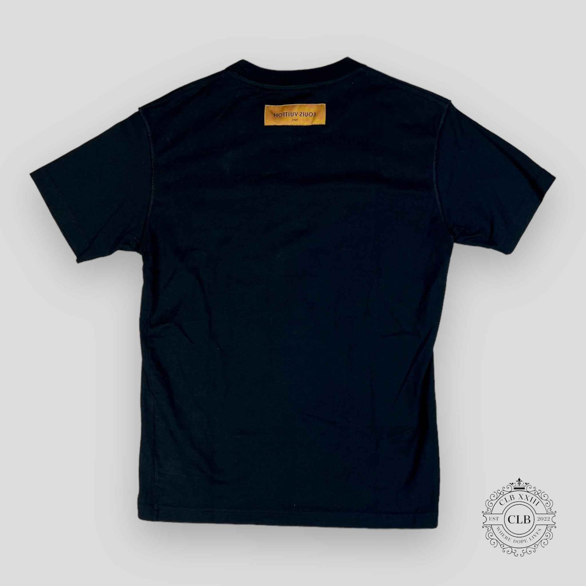 Louis Vuitton Cartoon Logos T-Shirt in Black