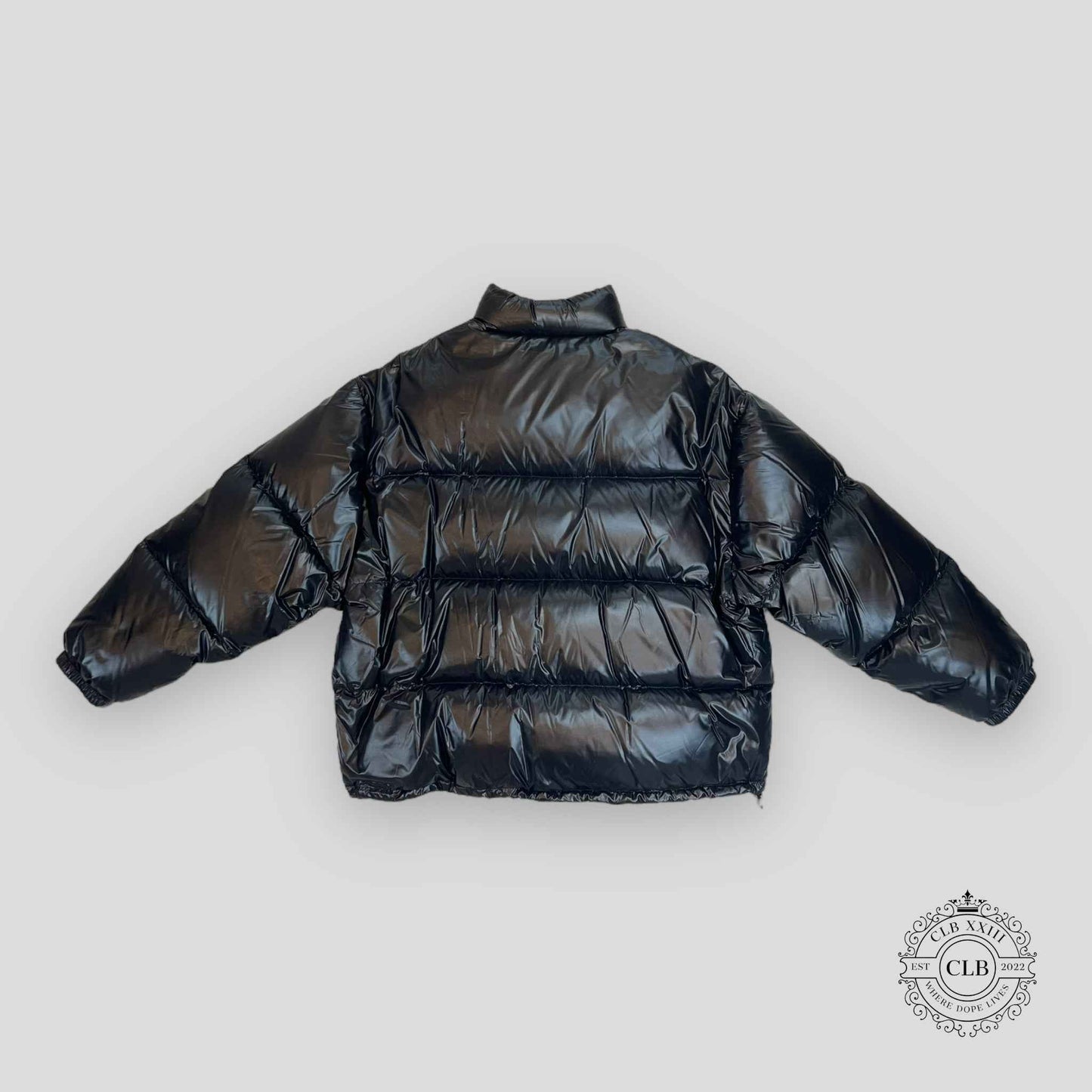 Celine Homme Short Nylon Down Jacket in Black