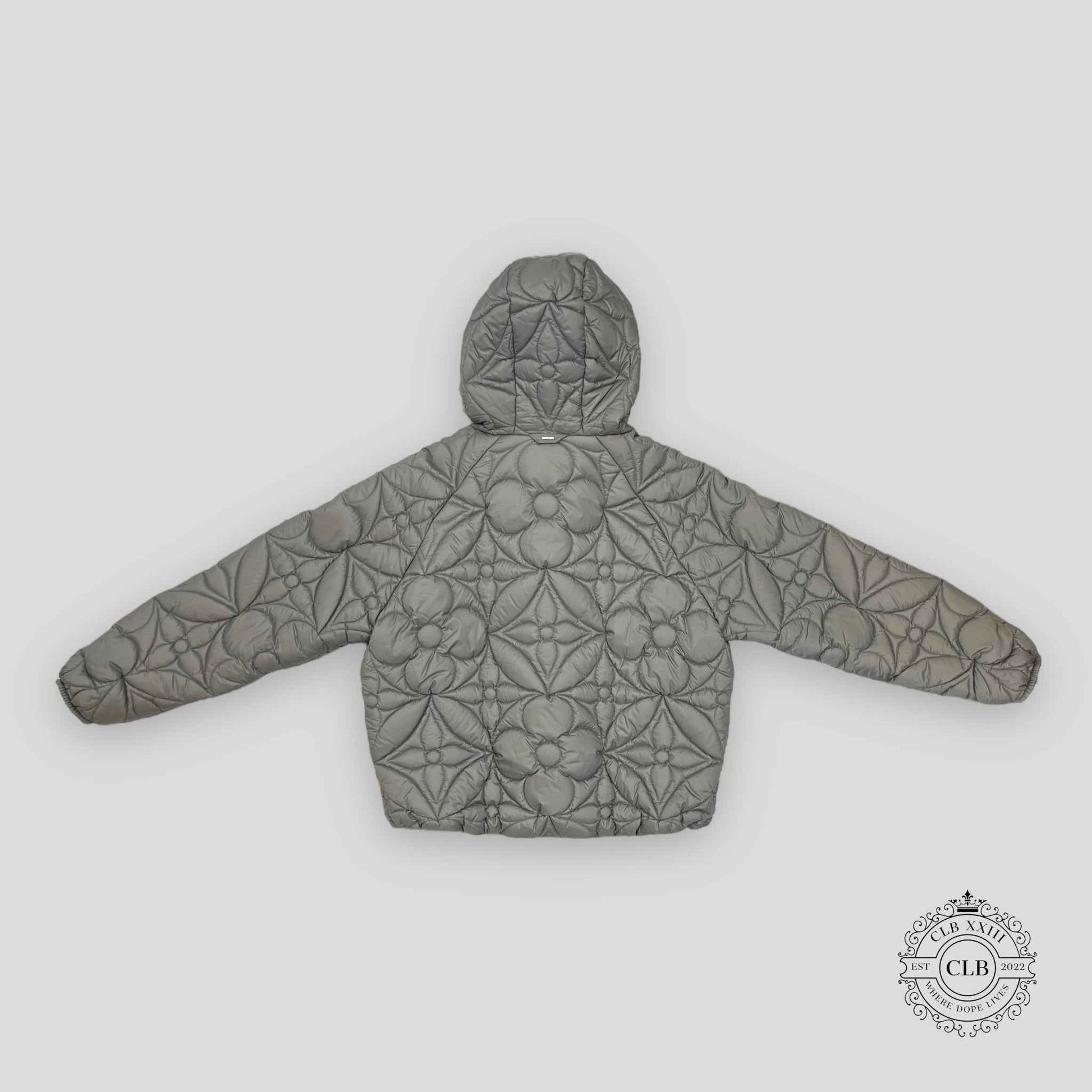Louis Vuitton Reversible Quilted Puffer Coat in Grey