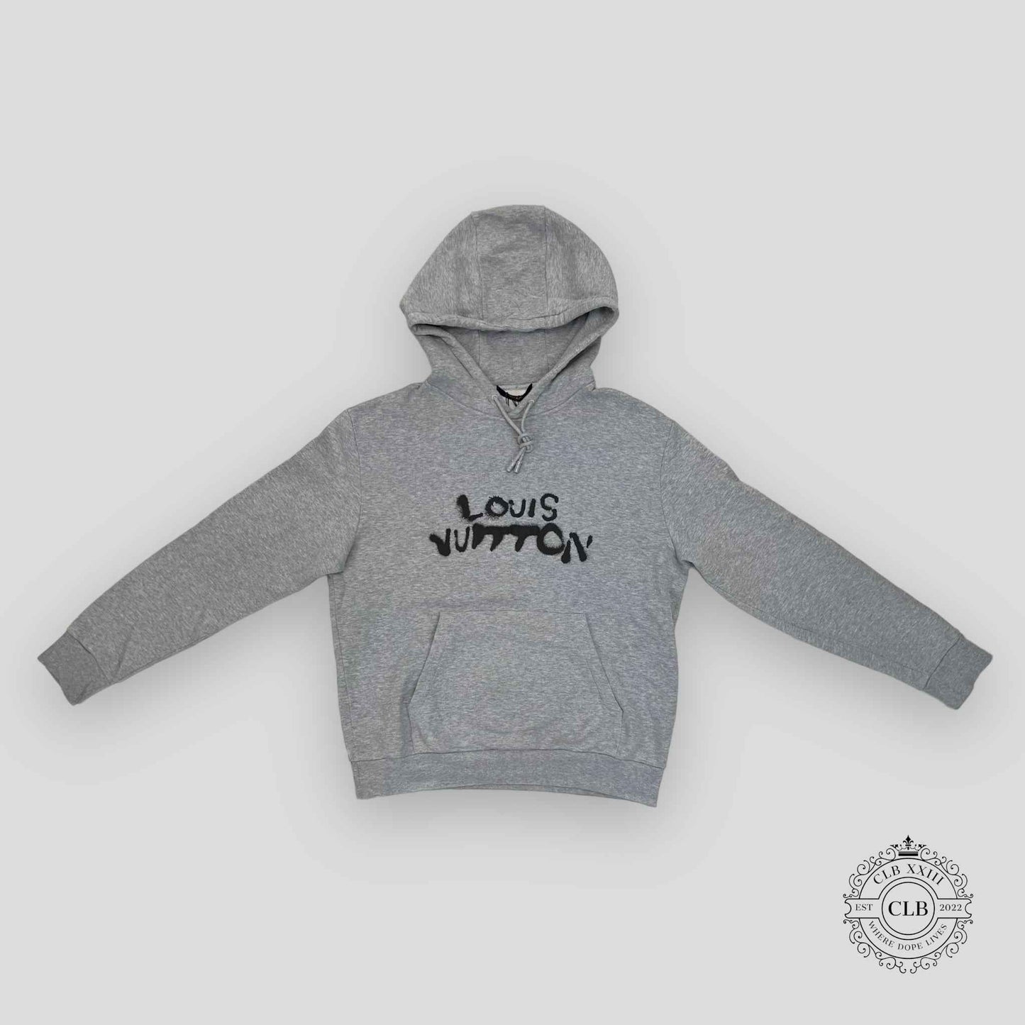 Louis Vuitton Neon Working Man Hoodie in Grey