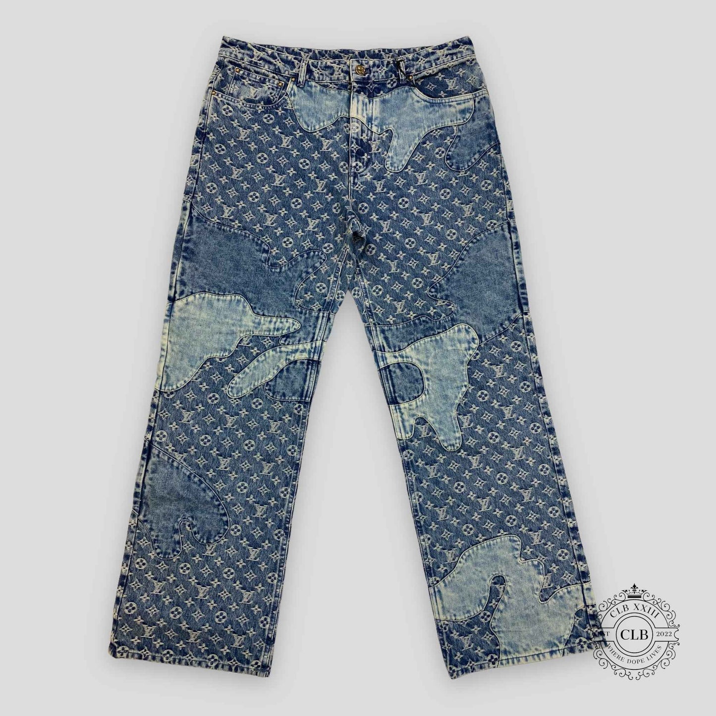 Louis Vuitton X Nigo Patchwork Monogram Denim Jeans