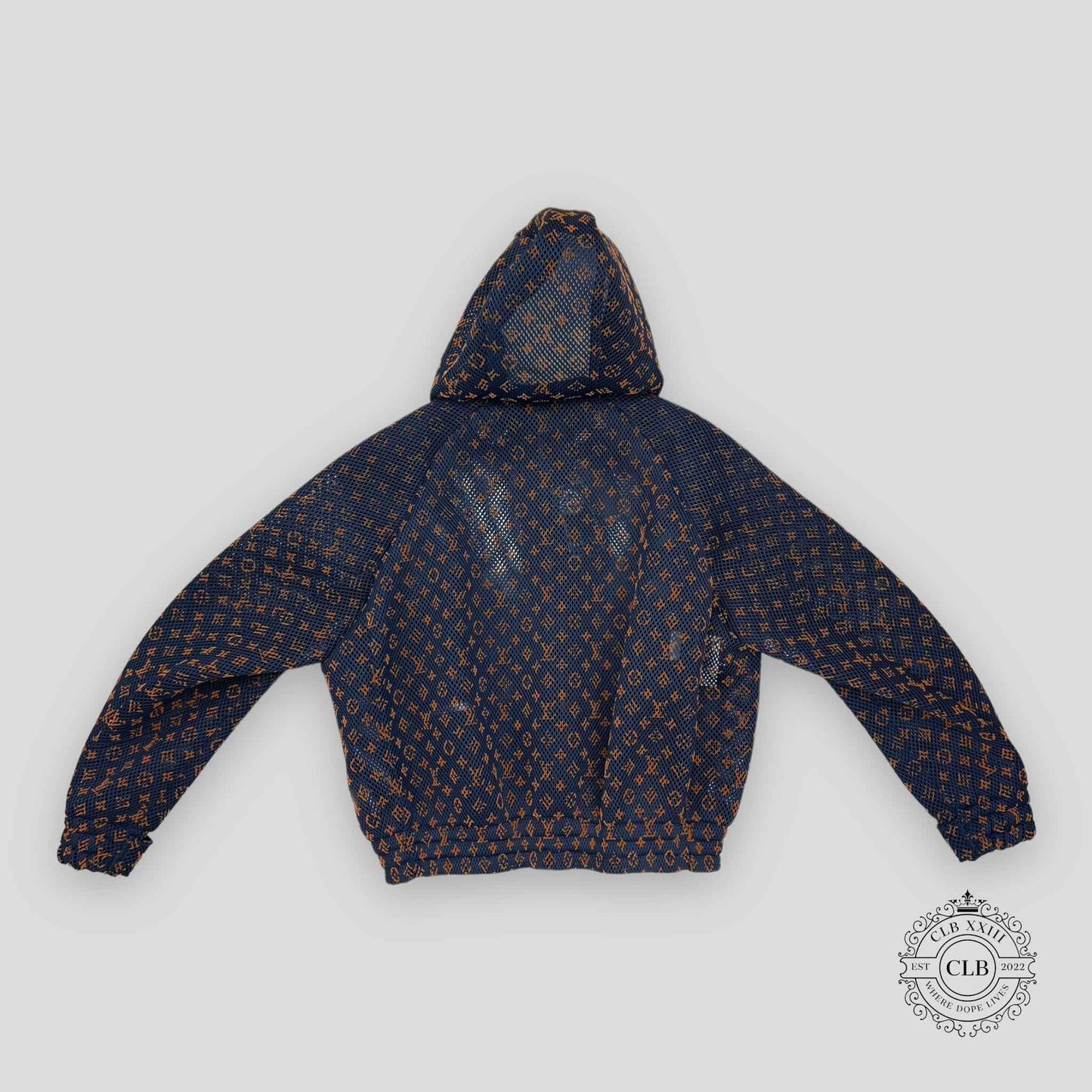 LOUIS VUITTON MONOGRAM MESH ZIP BLOUSON