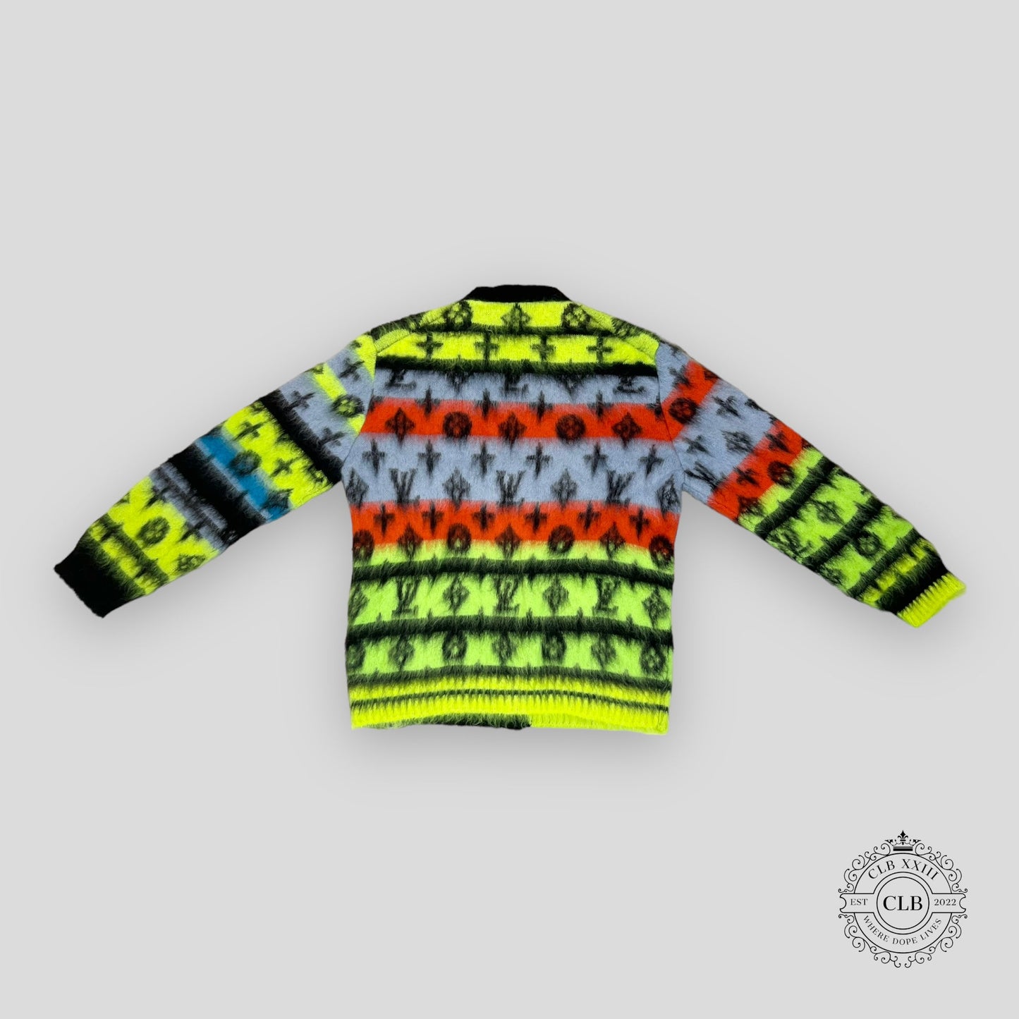 LOUIS VUITTON MONOGRAM MOHAIR CARDIGAN - MULTICOLOR