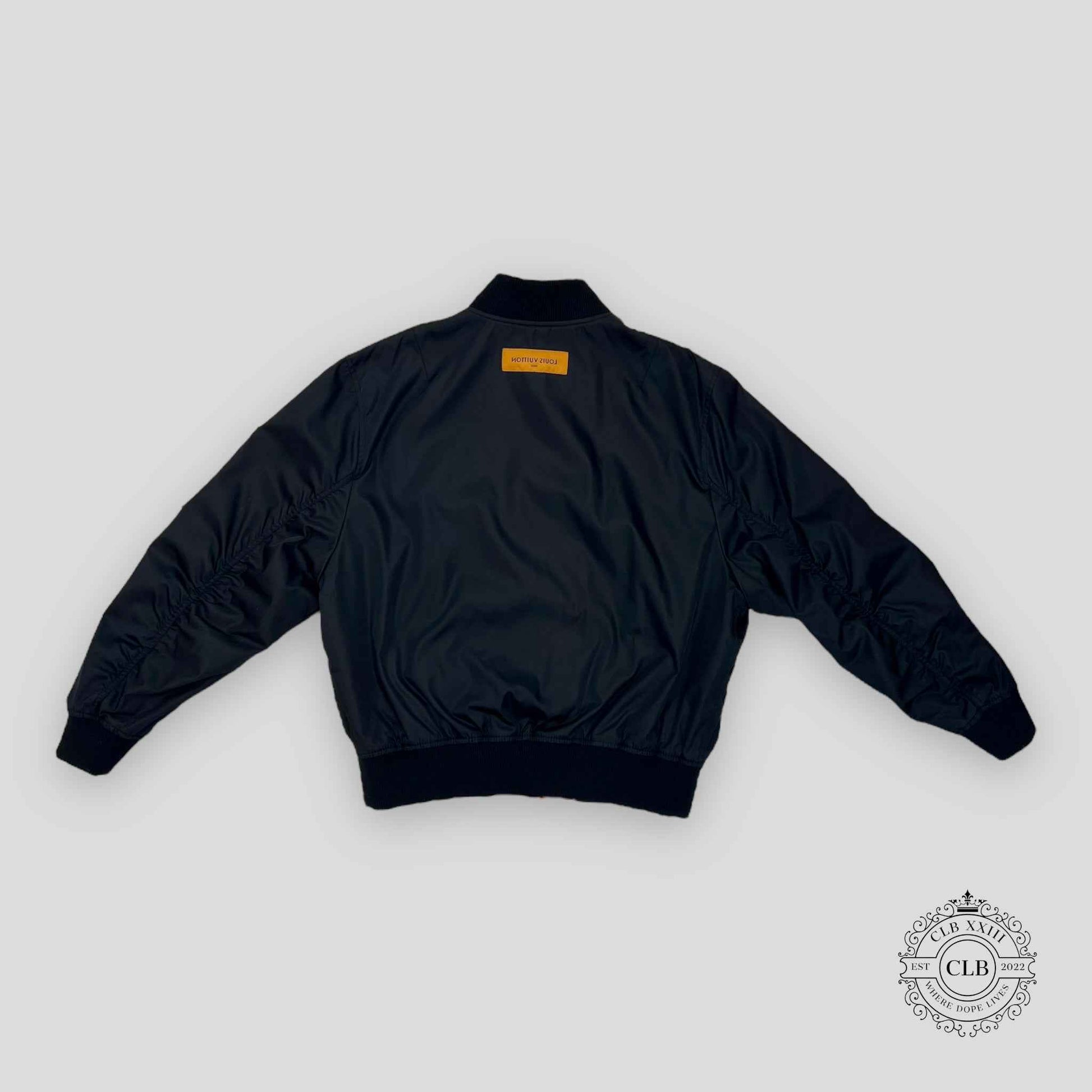 Louis Vuitton Reversible Bomber Jacket in Black / Orange