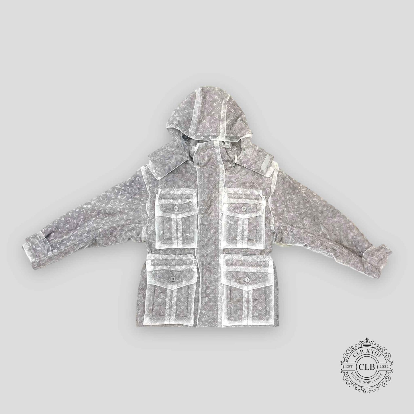Louis Vuitton Monogram Organza Padded Parka