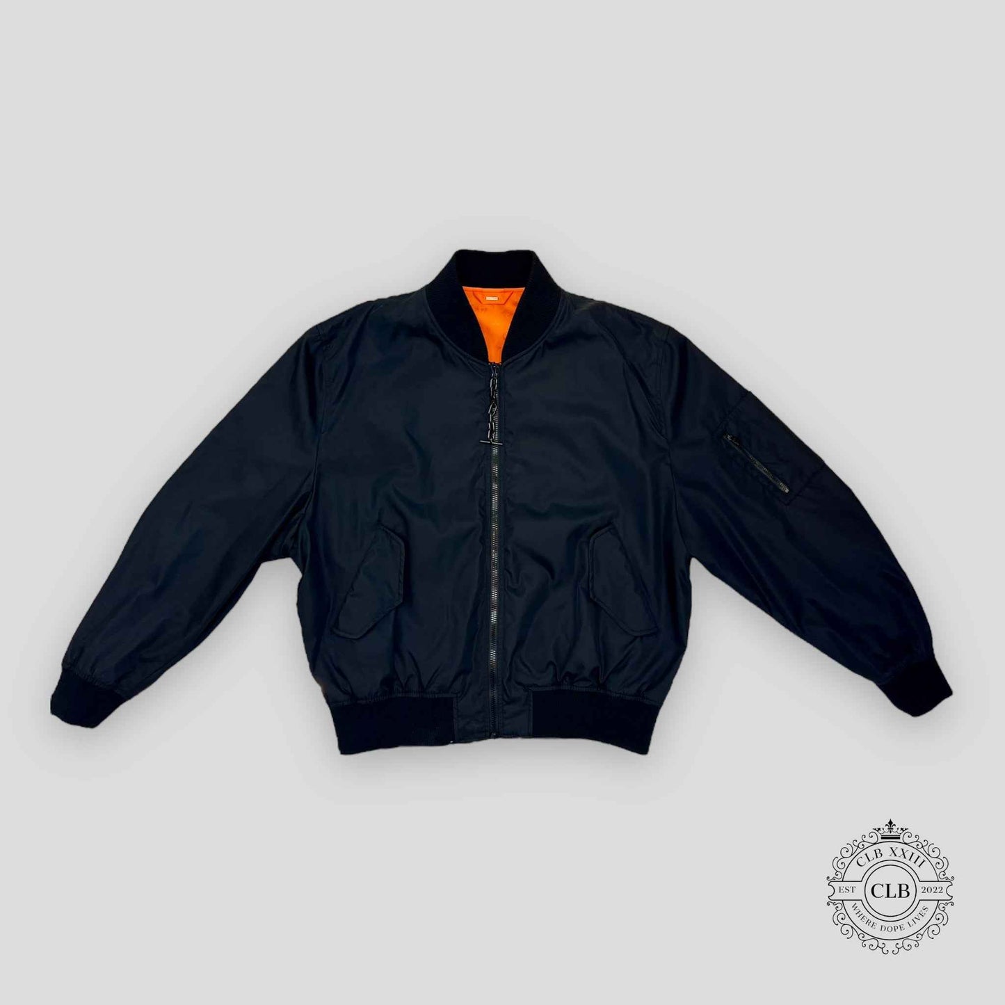 Louis Vuitton Reversible Bomber Jacket in Black / Orange