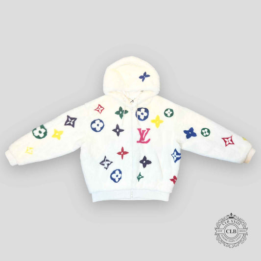 Louis Vuitton Multicolor Monogram Mink Jacket