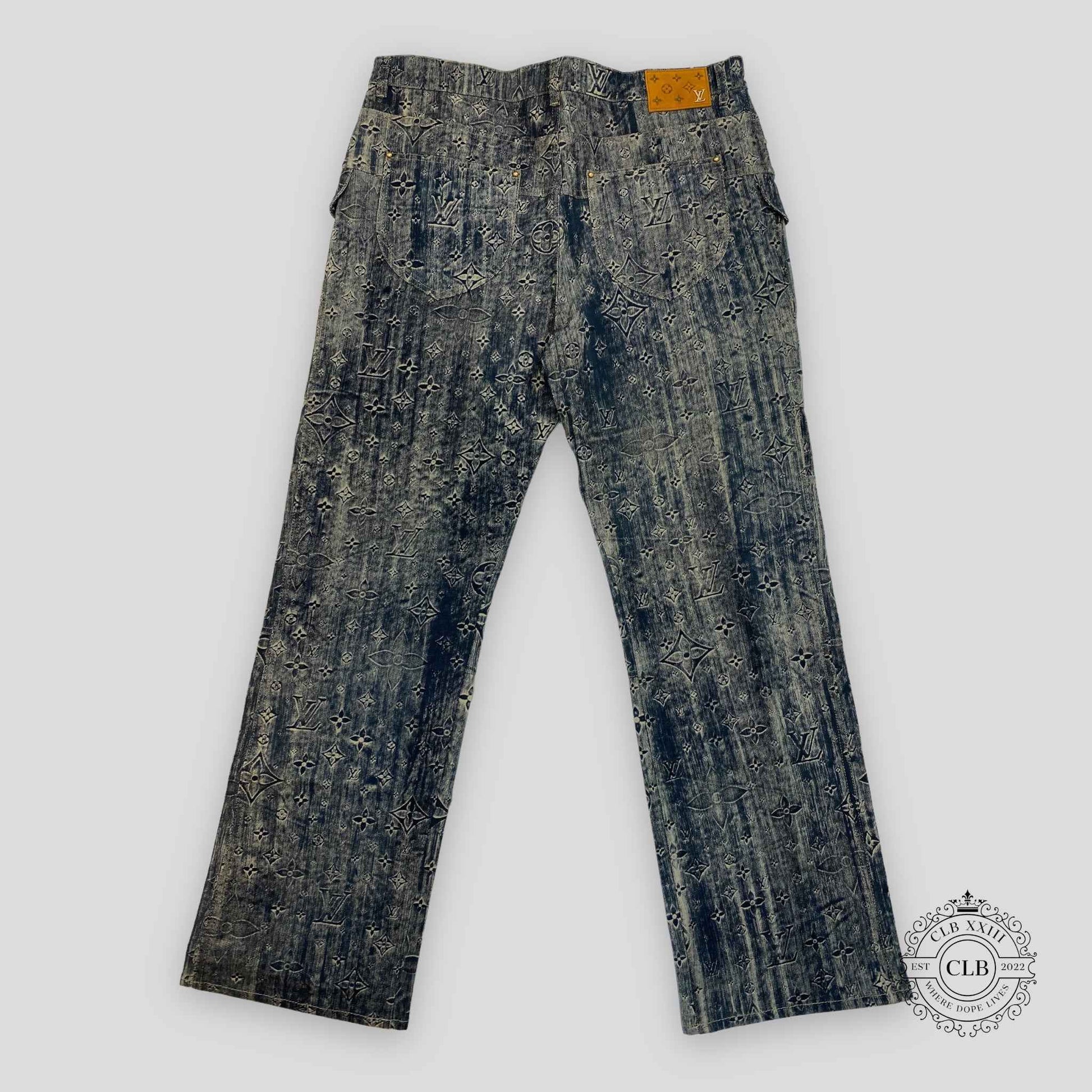 Louis Vuitton Monogram Tailored Denim Jeans