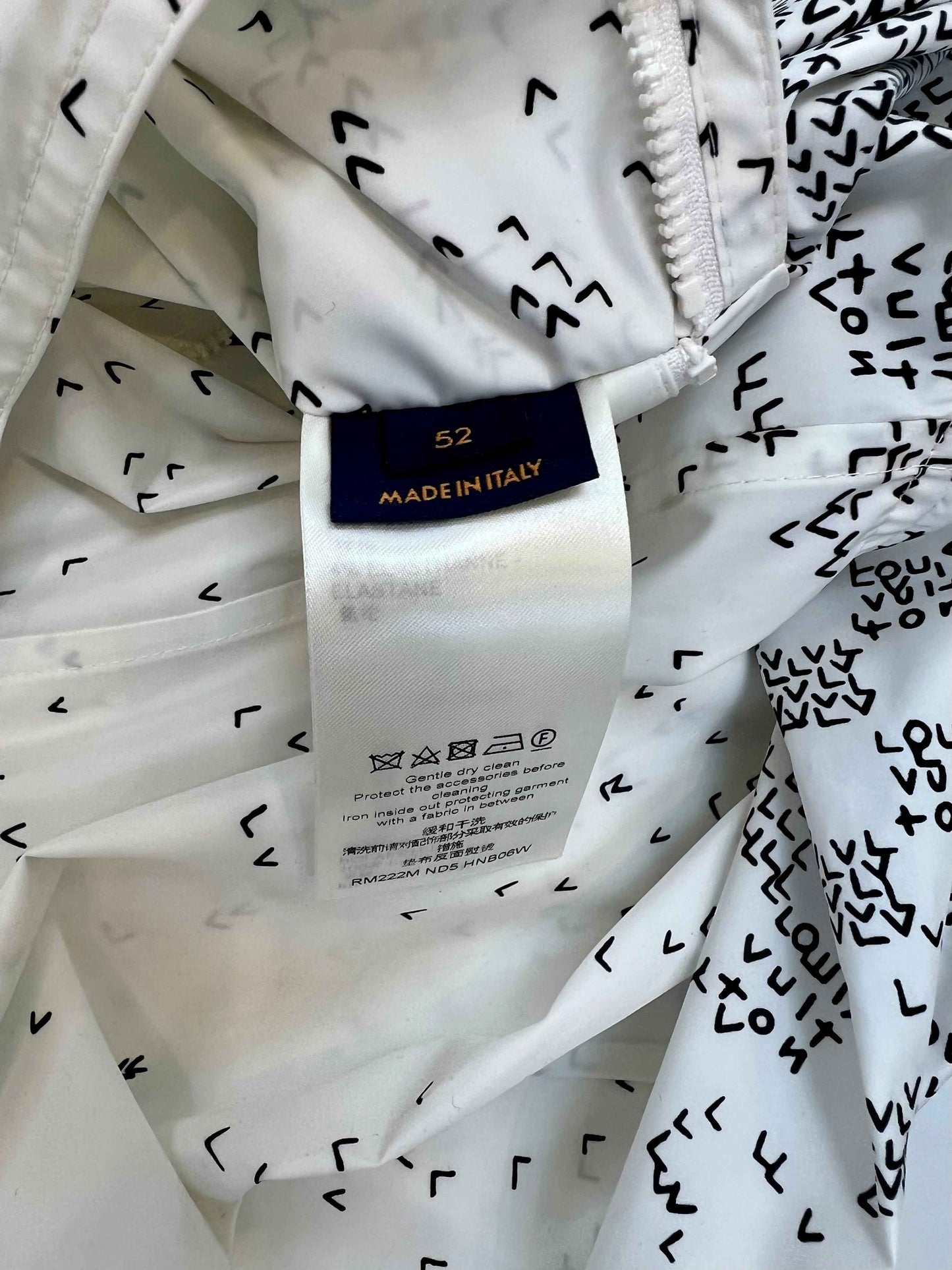 Louis Vuitton Damier LV Spread Windbreaker in White