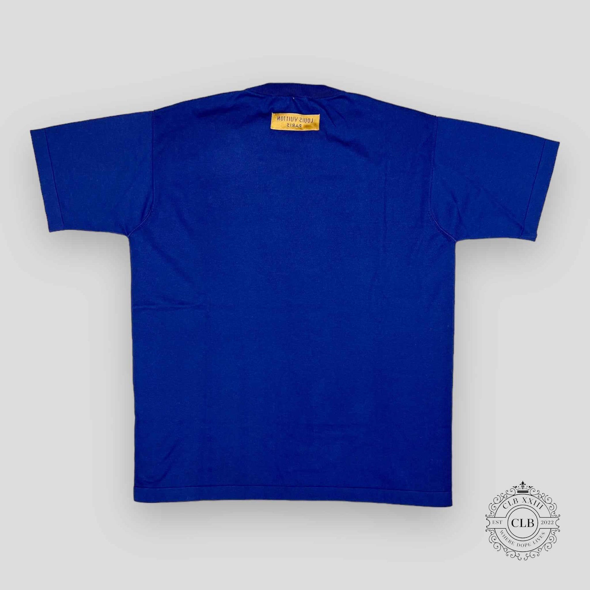 Louis Vuitton Short-Sleeved Graphic Crewneck in Indigo
