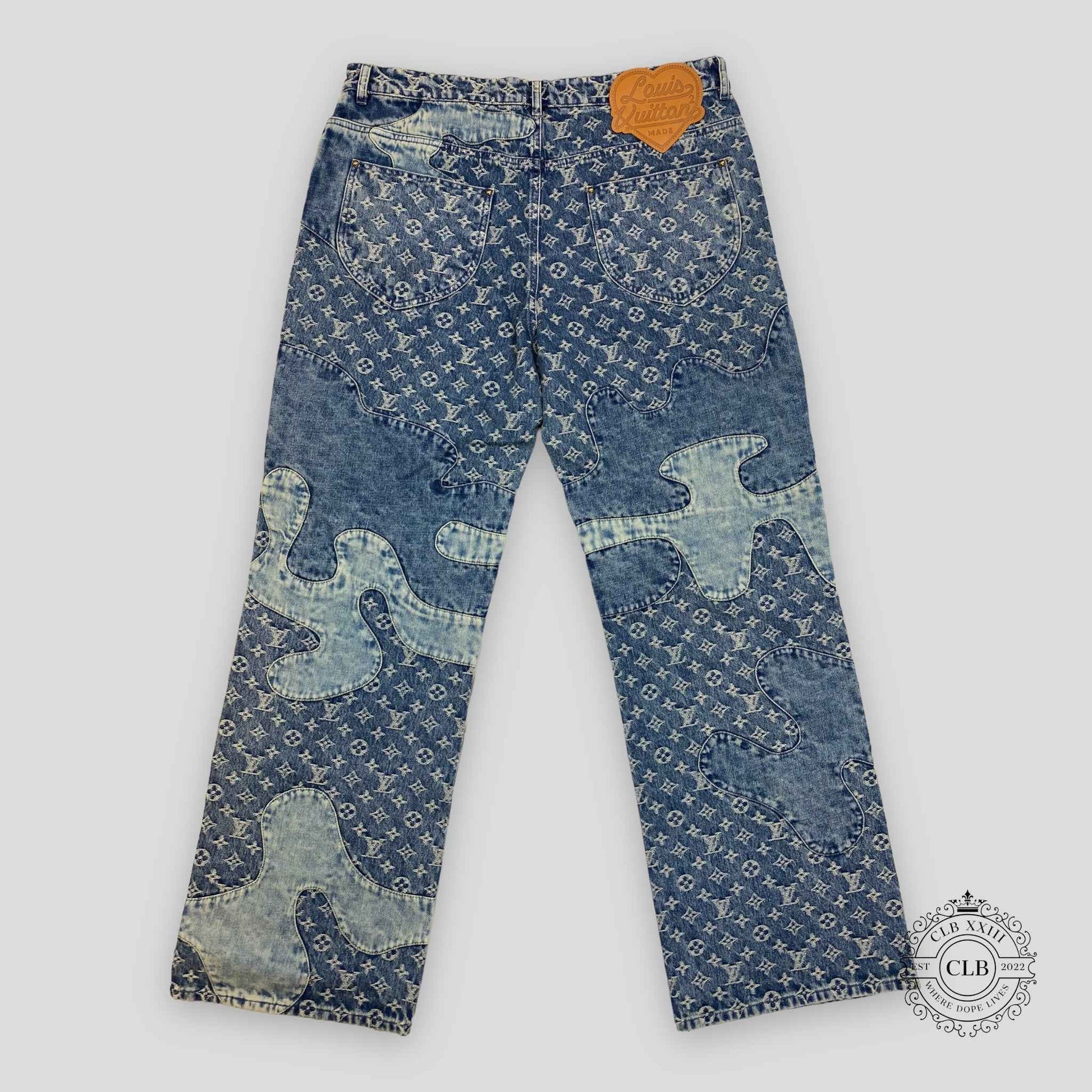 Louis Vuitton X Nigo Patchwork Monogram Denim Jeans