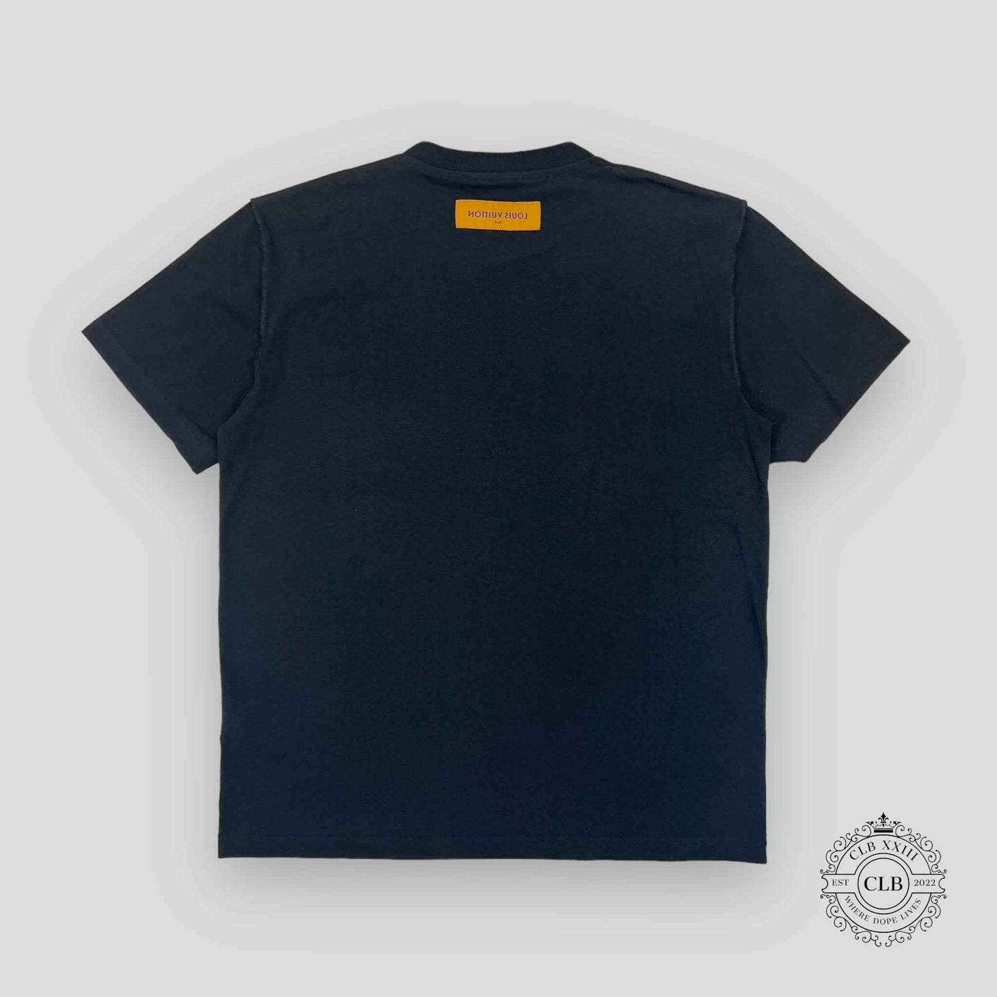 LOUIS VUITTON LV SPREAD EMBROIDERY T-SHIRT - BLACK