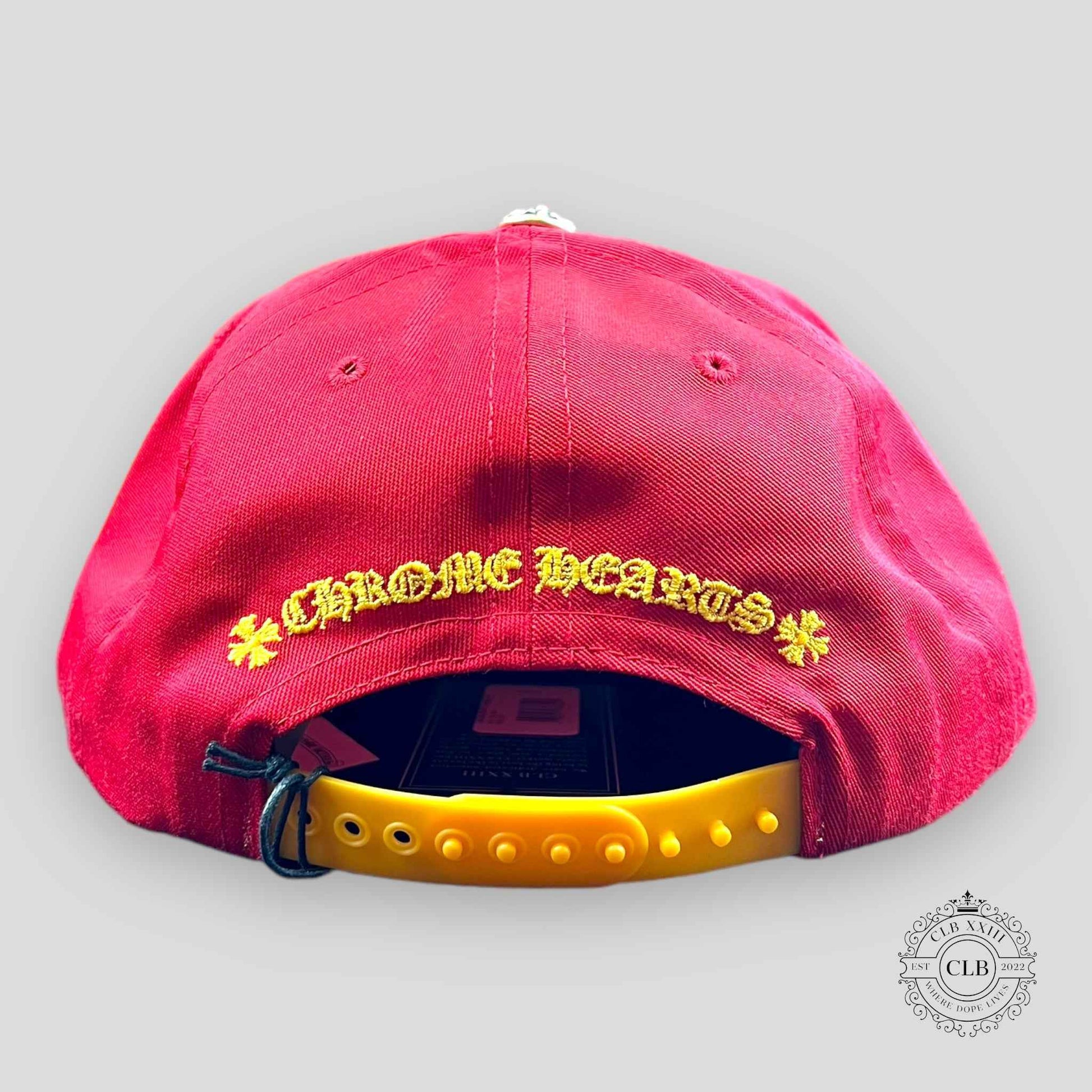 Chrome Hearts CH Embroidered Hat in Red / Yellow