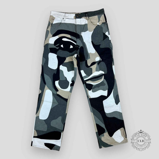 Louis Vuitton Patchwork Portrait Denim Carpenter Pants