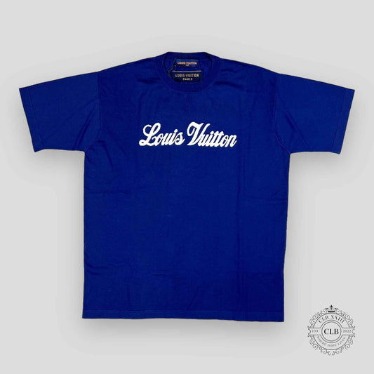 Louis Vuitton Short-Sleeved Graphic Crewneck in Indigo