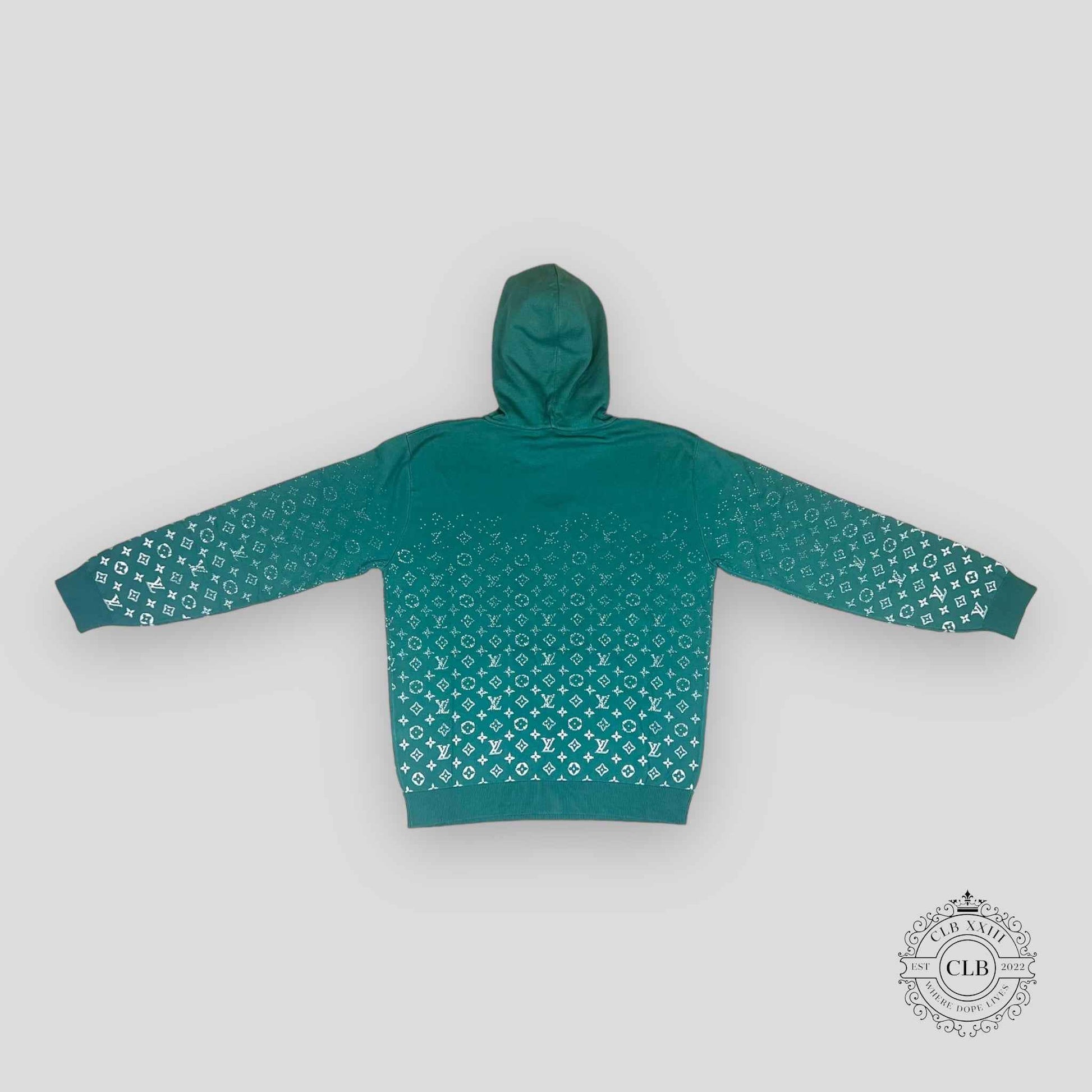 Louis Vuitton Knit Monogram Hoodie in Green