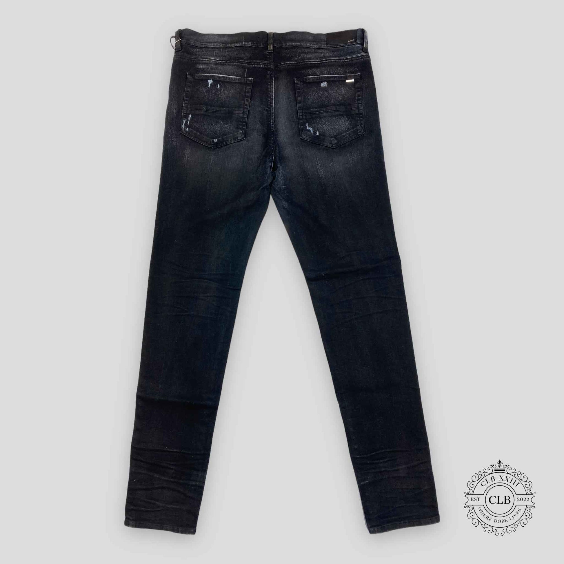 AMIRI SLIT KNEE JEANS - PIGMENT INDIGO