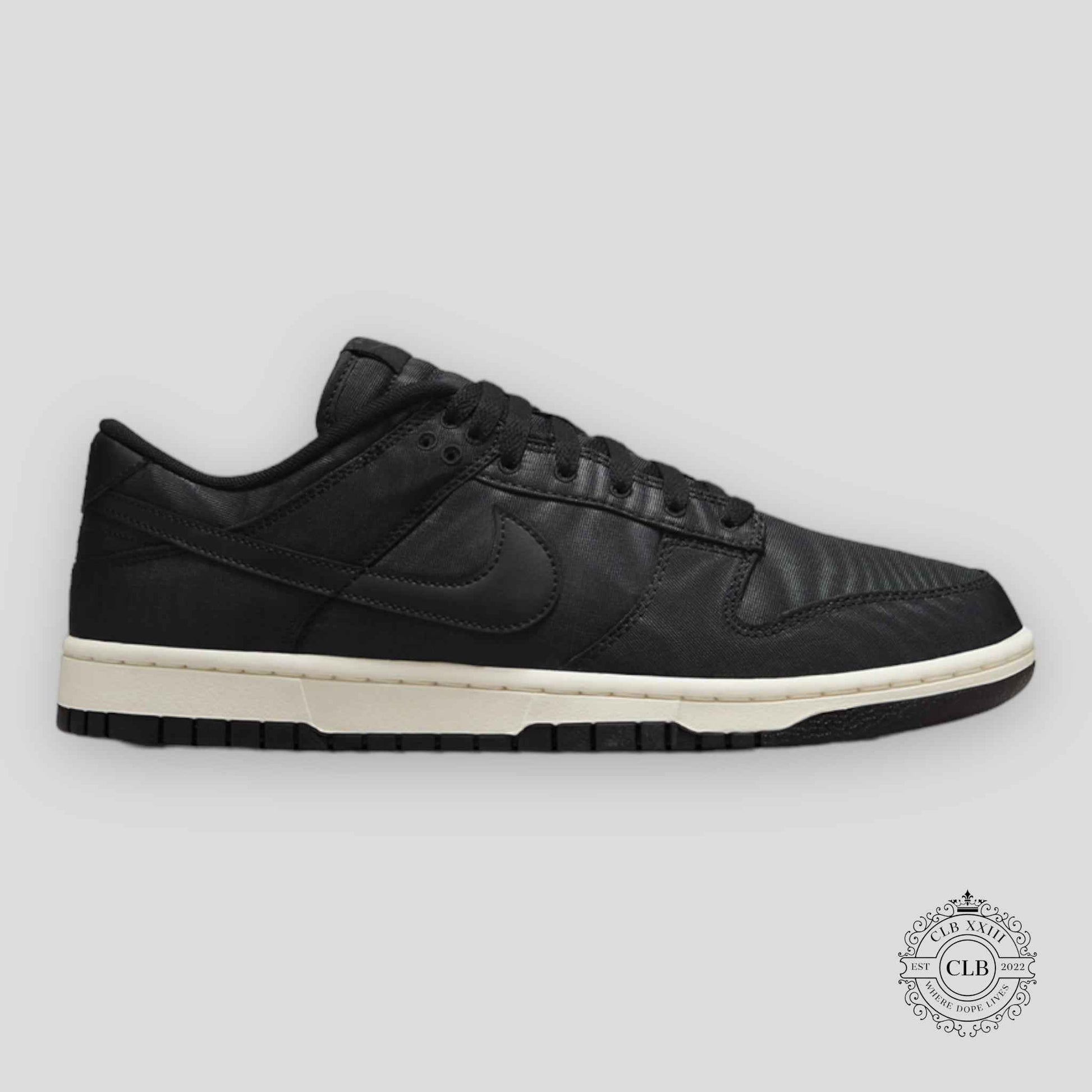 NIKE DUNK LOW "BLACK CANVAS"