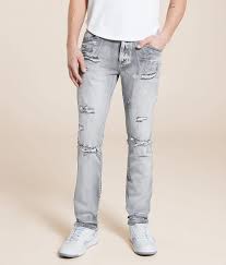 SMOKE RISE Jeans Distressed Slim Fit