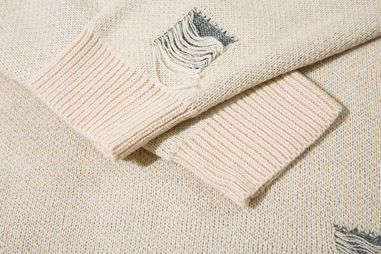 Grim Stitches | High Street Gothic Knit Jumper - Luxuryurbanwear