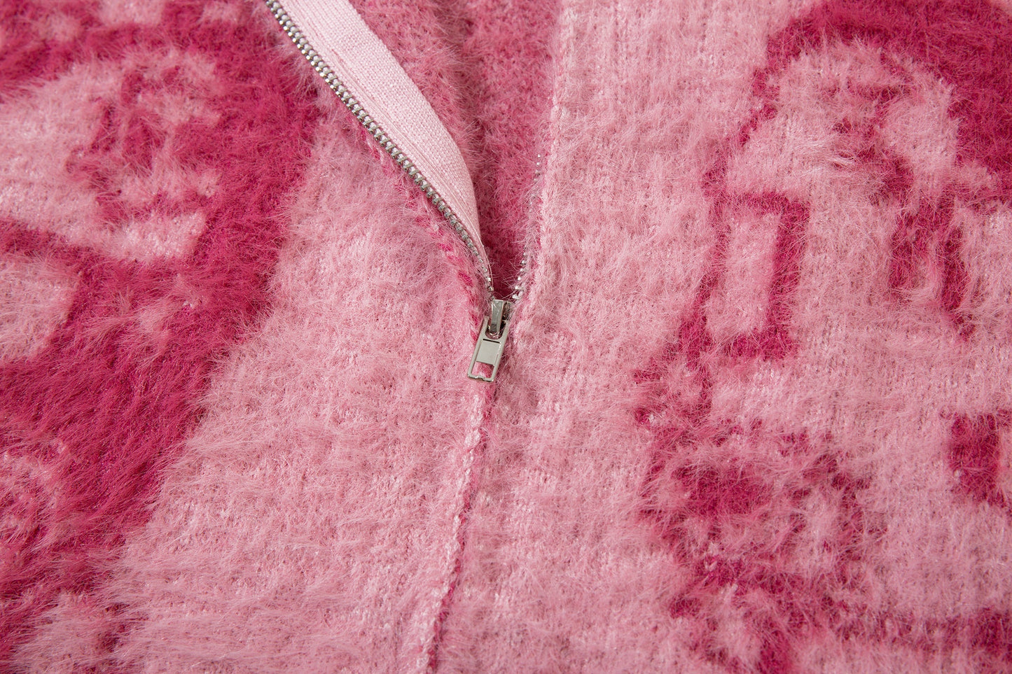Anmie Graphic Cardigan | Zip Fuzzy Jacket - Luxuryurbanwear