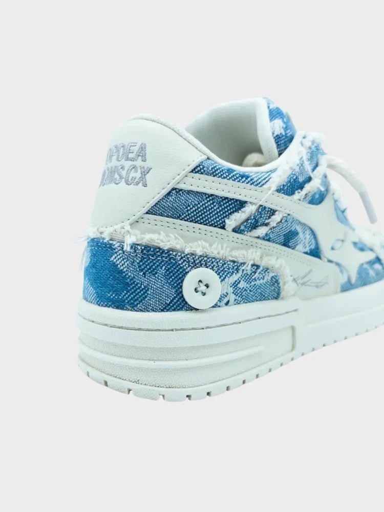 Broken Stars Sneakers - Indigo Blue