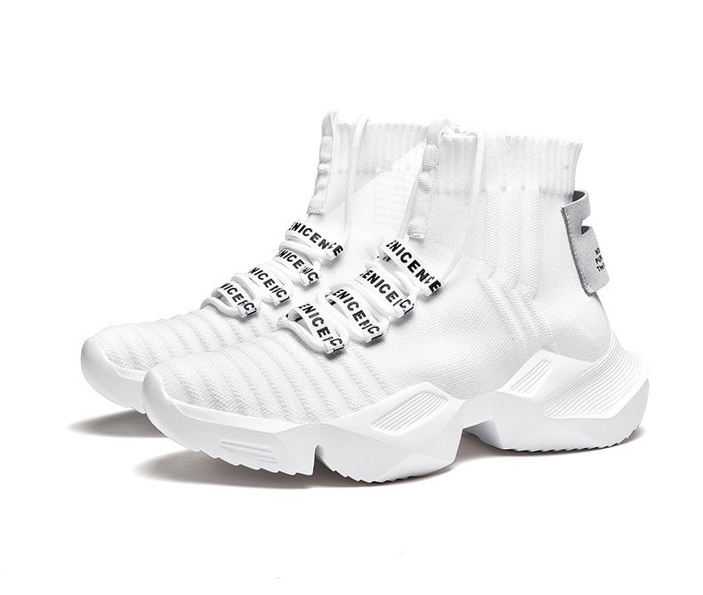 Nova Sock Runners - Triple White