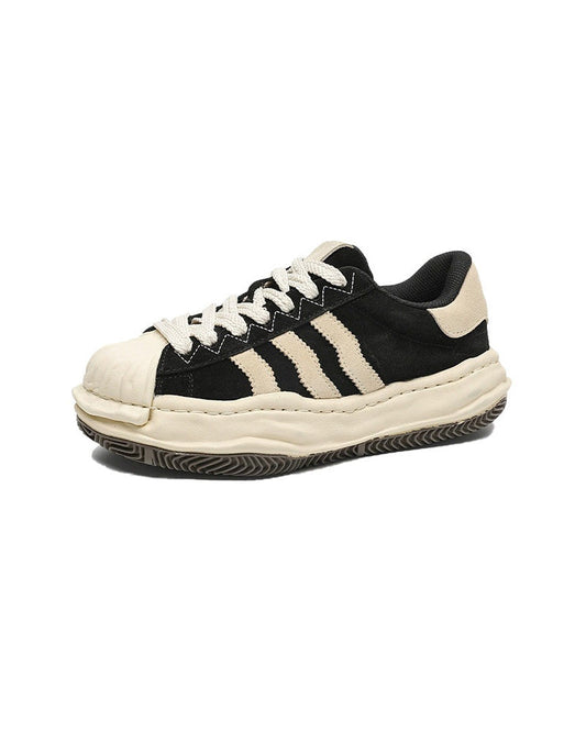 SP1 Striped Board Sneakers