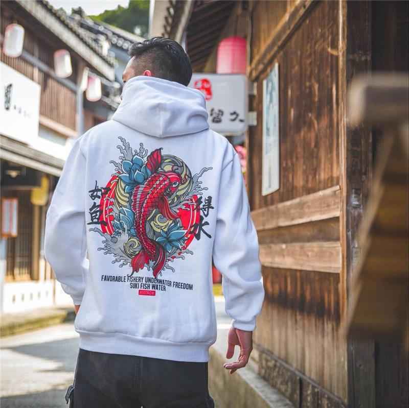 INFINIT Akai Koi Japanese Hoodie