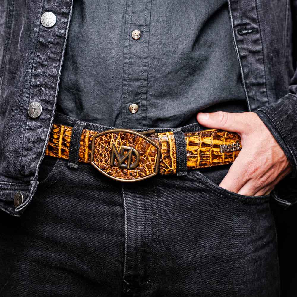 Iowa Belt Mustard Brown