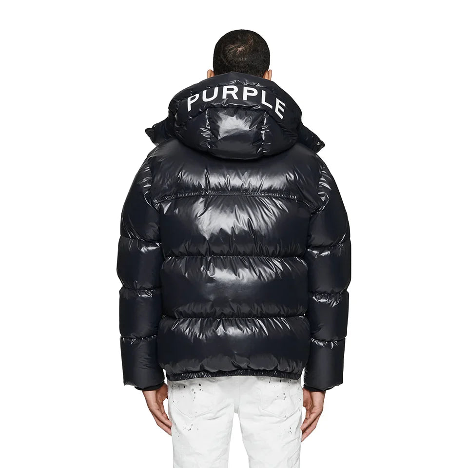 PURPLE Jacket Nylon Puffer Glossy