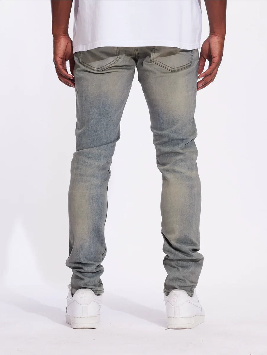CRYSP DENIM Jeans Grey Wash Skinny Fit