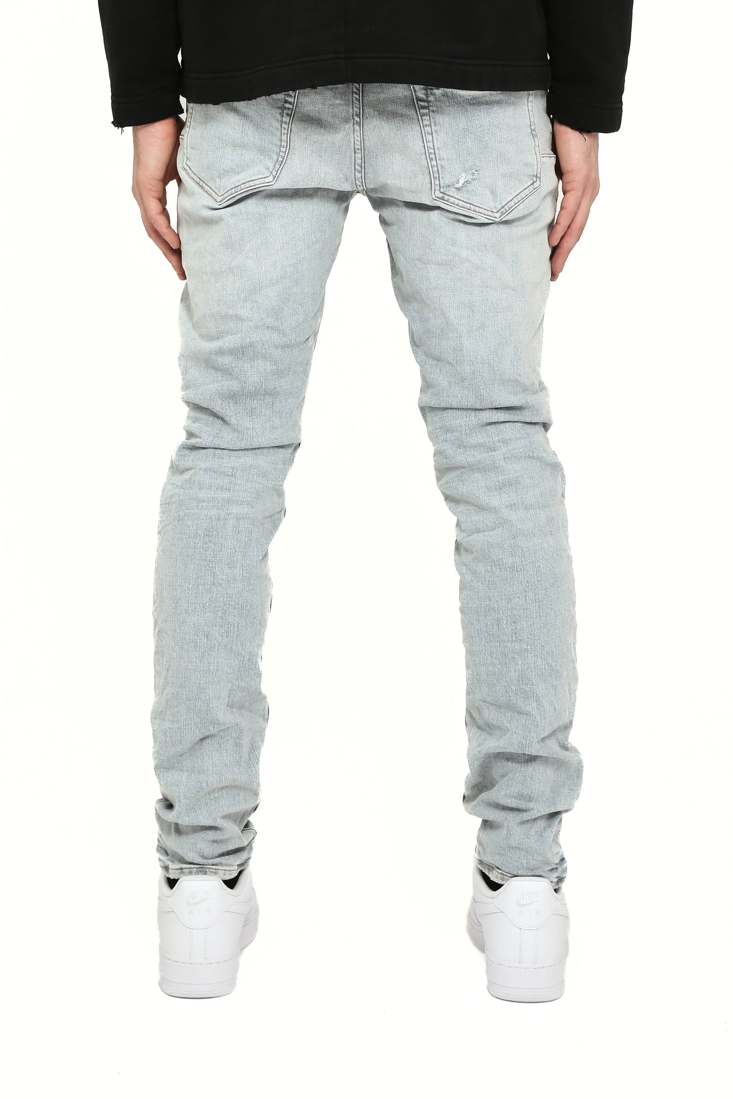PURPLE Jeans Distressed Ripped Light Wash