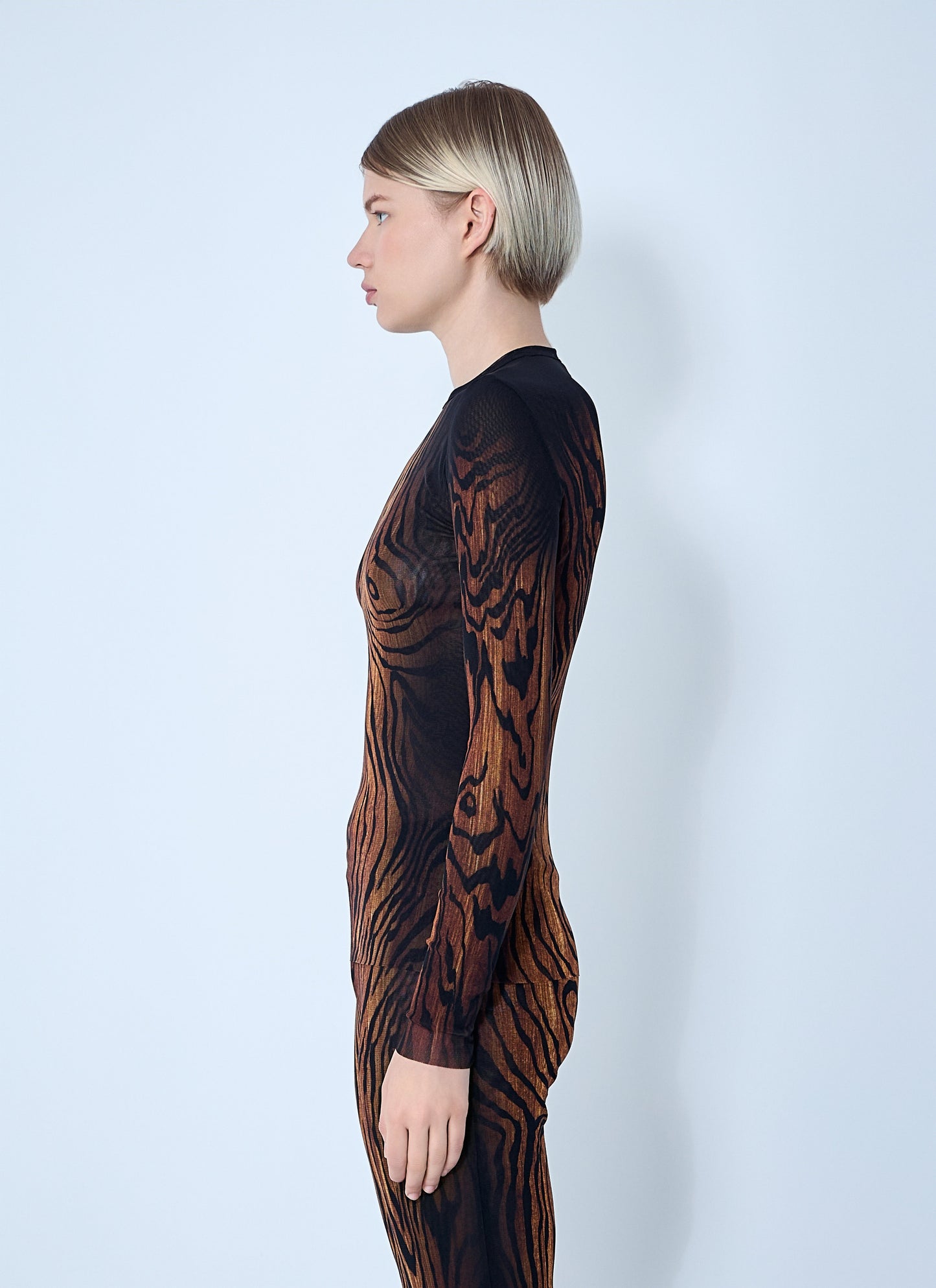 Jean Paul Gaultier Women Wood Mesh Top