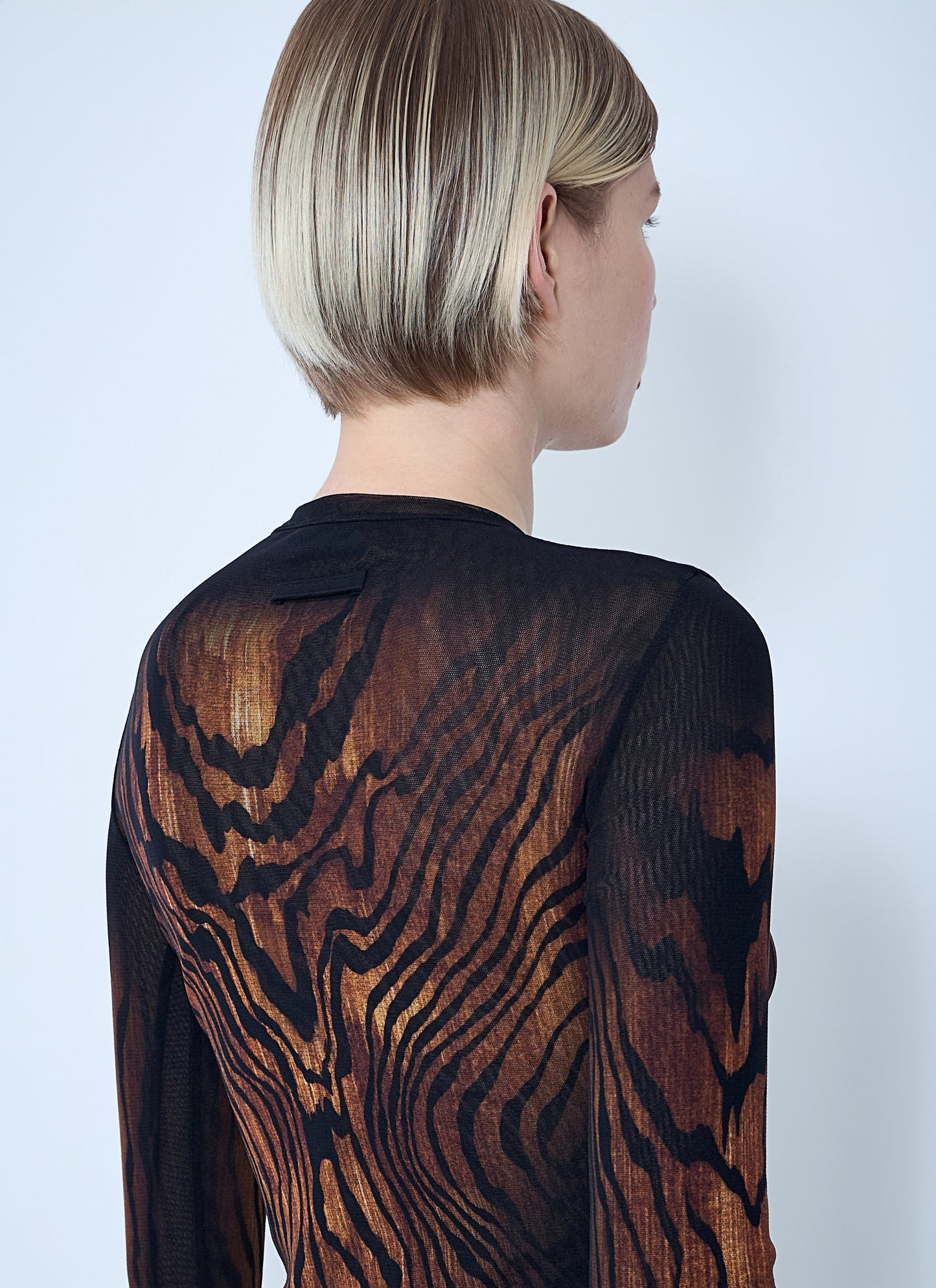 Jean Paul Gaultier Women Wood Mesh Top