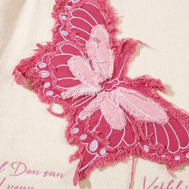 Sweat Butterfly Embroidery