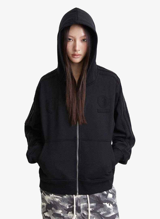 Zip Up Hoodie Blank Solid