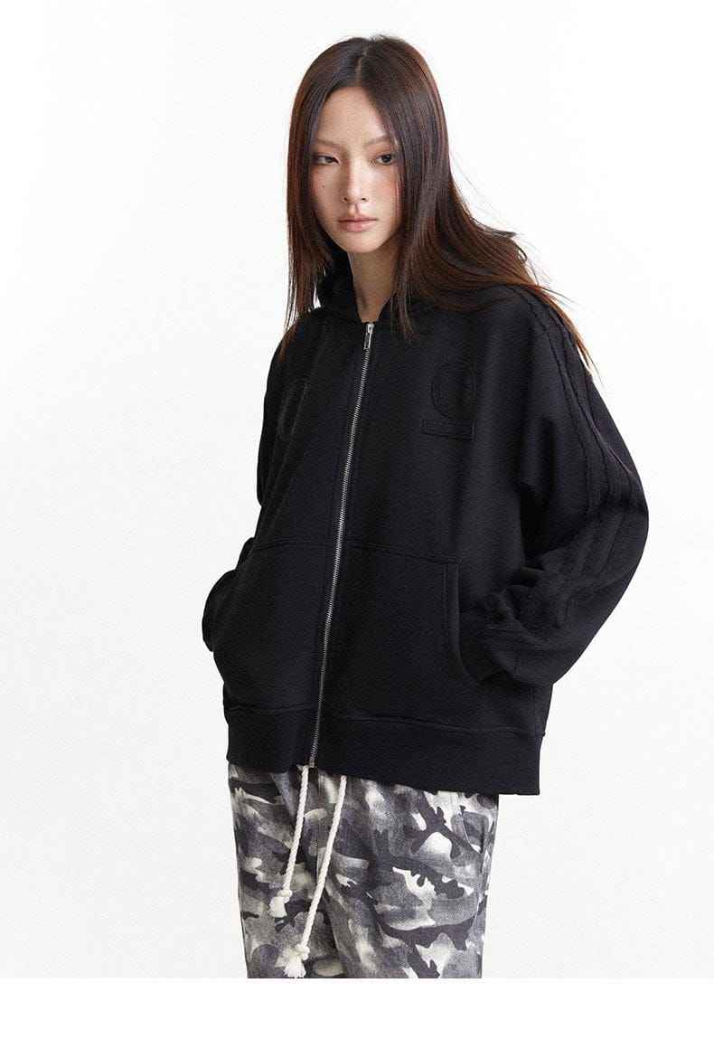 Zip Up Hoodie Blank Solid