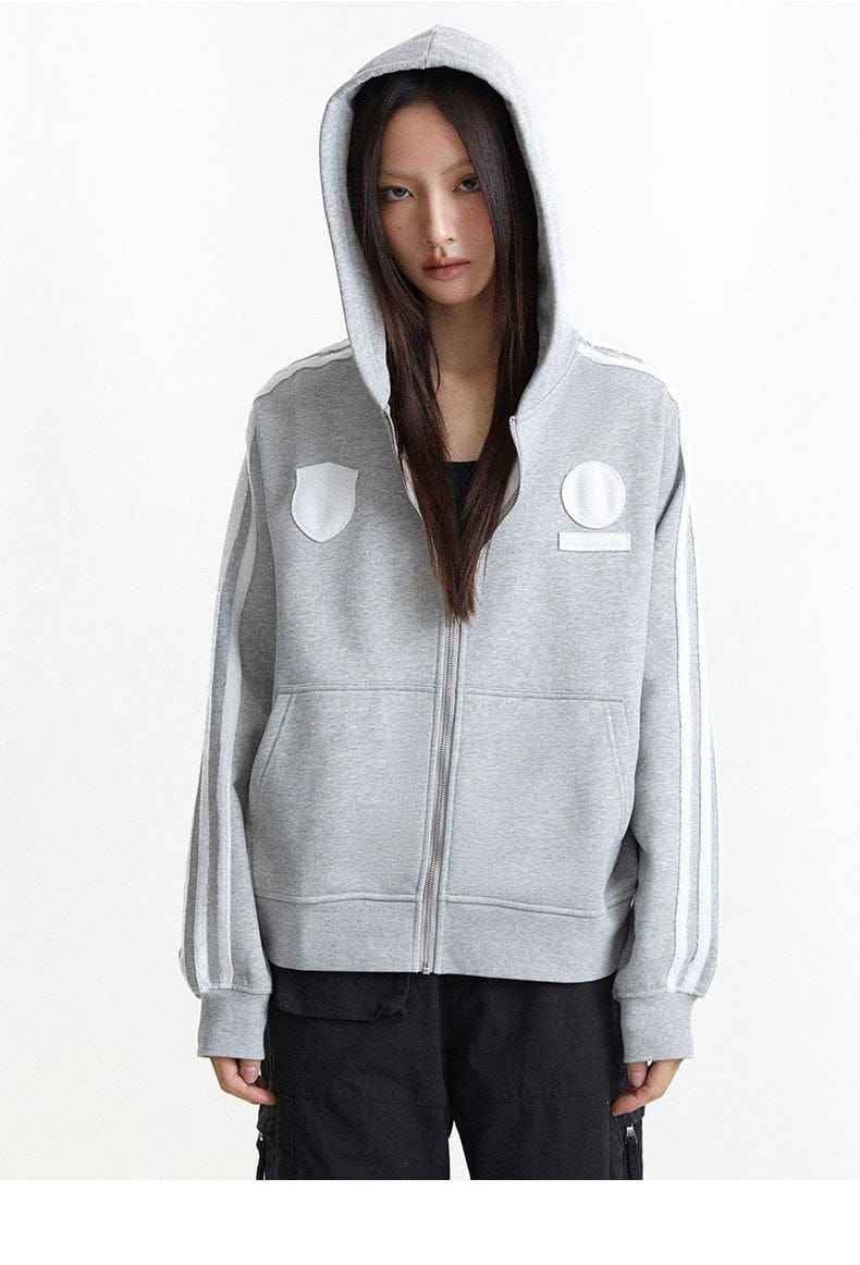 Zip Up Hoodie Blank Solid