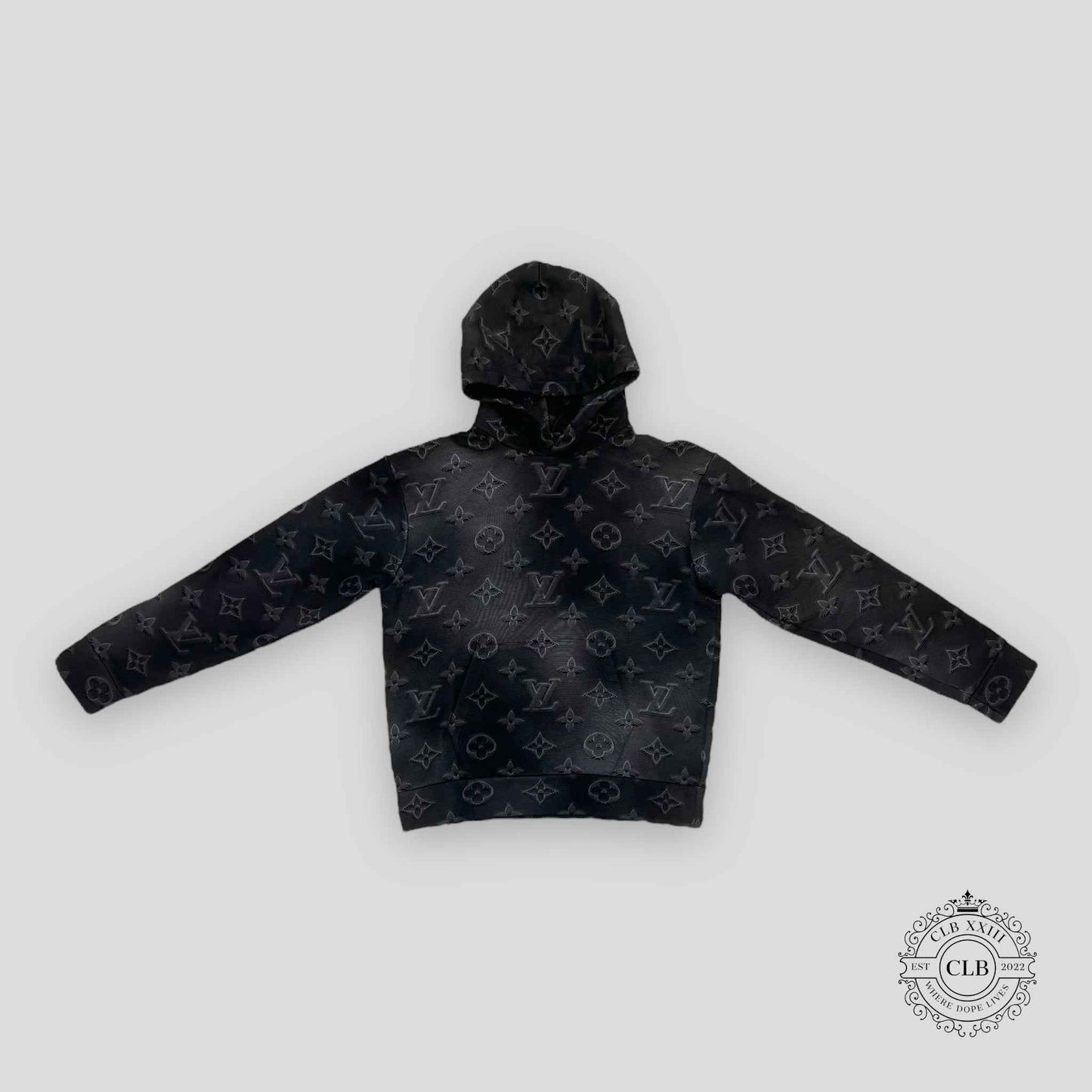 LOUIS VUITTON 2054 3D MONOGRAM HOODIE - GREY