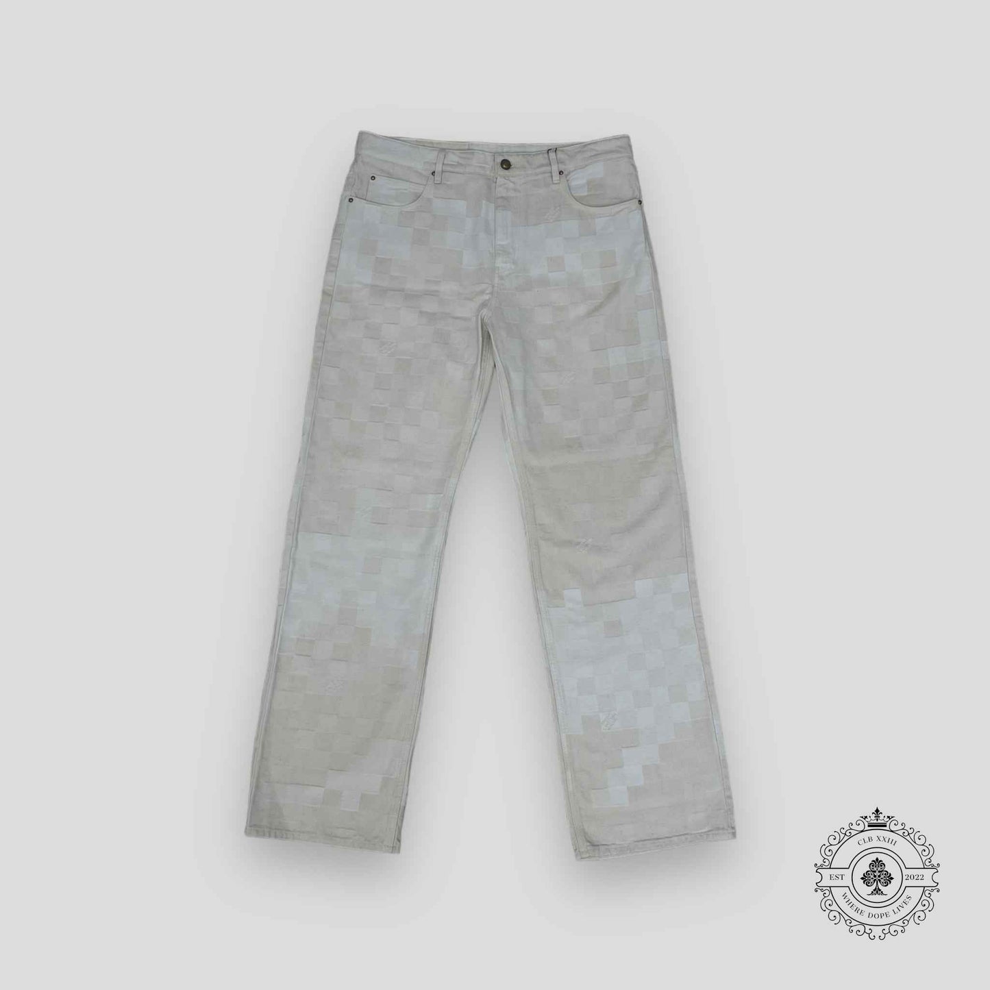 Louis Vuitton Damoflage Jacquard Denim Pants